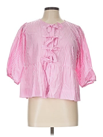 Velvet Heart 3/4 Sleeve Button-Down Shirt (view 1)