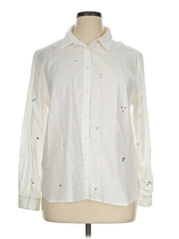 Ann Taylor LOFT Long Sleeve Button-Down Shirt (view 1)