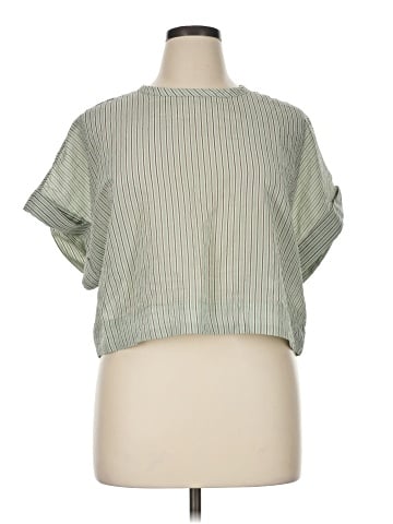 Madewell Dolman Crop Top in Stripe (view 1)