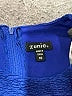 Zunie 100% Polyester Solid Blue Dress Size 10 - photo 3