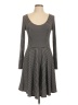 ModCloth Stripes Gray Casual Dress Size L - photo 1