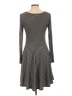 ModCloth Stripes Gray Casual Dress Size L - photo 2
