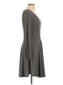 ModCloth Stripes Gray Casual Dress Size L - photo 4
