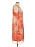 Chico's 100% Polyester Tropical Orange Casual Dress Size Lg (2) - photo 4