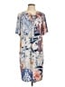 Chico's Print Blue Casual Dress Size Lg (2) - photo 1