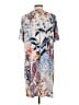 Chico's Print Blue Casual Dress Size Lg (2) - photo 2