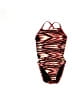 Speedo Animal Print Red One Piece Swimsuit Size XXS (28) - photo 1