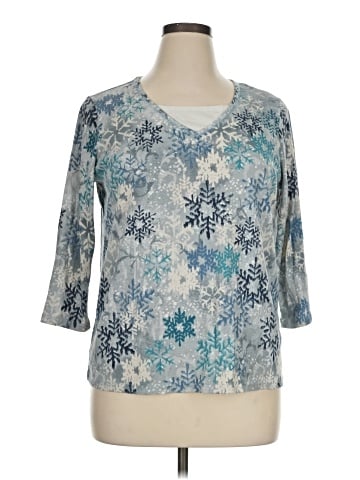 Basic Editions 3/4 Sleeve Top (view 1)