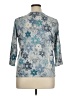 Basic Editions Teal 3/4 Sleeve Top Size 1X - photo 2