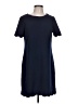 Monteau Solid Blue Casual Dress Size L - photo 1