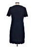 Monteau Solid Blue Casual Dress Size L - photo 2