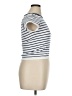 Sugarlips Stripes Ivory Short Sleeve Turtleneck Size XL - photo 4