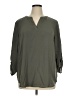 Maurices 100% Polyester Green 3/4 Sleeve Blouse Size 1X - photo 1