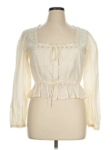 American Eagle Outfitters Long Sleeve Blouse (view 1)