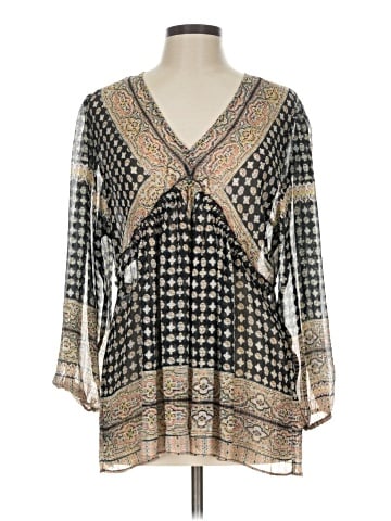 Rose + Olive 3/4 Sleeve Blouse (view 1)