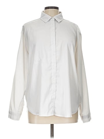 Papaya Long Sleeve Button-Down Shirt (view 1)