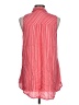 New Directions 100% Viscose Red Sleeveless Button-Down Shirt Size L - photo 2