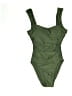 J.Crew Solid Green One Piece Swimsuit Size 0 - photo 1