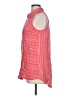 New Directions 100% Viscose Red Sleeveless Button-Down Shirt Size L - photo 5