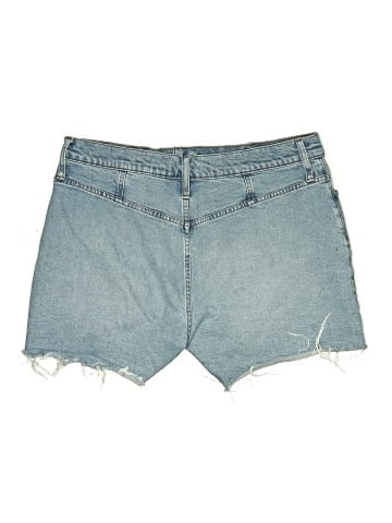 Madewell The Perfect Vintage Mid-Length Jean Short in Starkline Wash: Yoke Edition (view 2)