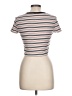 Shein Stripes Tan Ivory Short Sleeve Turtleneck Size L - photo 2