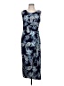 Robbie Bee Paisley Blue Casual Dress Size L (petite) - photo 1