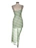 No Comment Chevron-herringbone Green Cocktail Dress Size M - photo 2