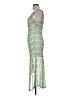 No Comment Chevron-herringbone Green Cocktail Dress Size M - photo 5