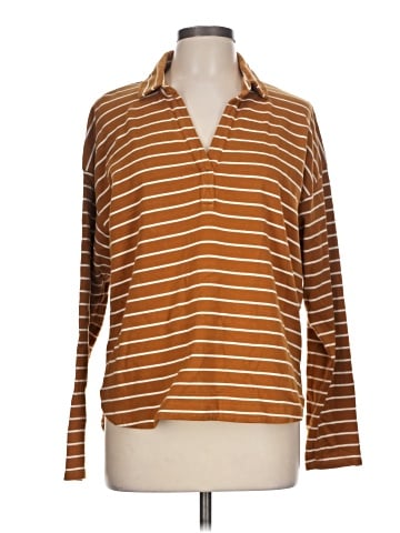 Garnet Hill Long Sleeve Polo (view 1)