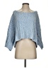 Free People Tweed Blue Poncho Size XS - photo 1
