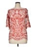 Solitaire 100% Rayon Red 3/4 Sleeve Blouse Size XL - photo 1