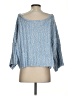 Free People Tweed Blue Poncho Size XS - photo 2