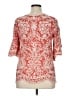 Solitaire 100% Rayon Red 3/4 Sleeve Blouse Size XL - photo 2