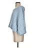 Free People Tweed Blue Poncho Size XS - photo 5