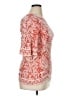 Solitaire 100% Rayon Red 3/4 Sleeve Blouse Size XL - photo 4