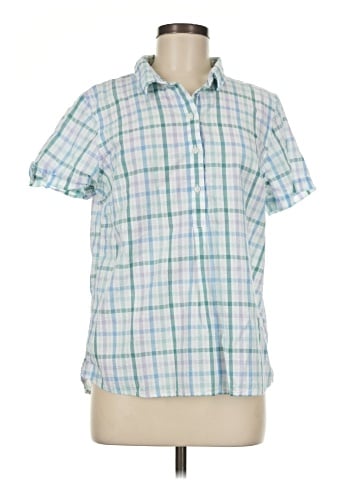 L.L.Bean Short Sleeve Button-Down Shirt (view 1)