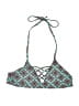 Unbranded Print Teal Swimsuit Top Size S - photo 1