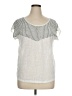 papermoon designed exclusively for Stitch Fix Silver Short Sleeve Top Size XL - photo 1