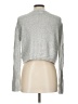 Jun & Ivy Metallic Silver Pullover Sweater Size L - photo 2