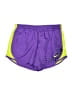 Nike Color Block Purple Athletic Shorts Size L - photo 1