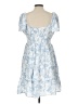 Francesca's Blue Casual Dress Size L - photo 2