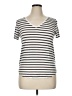 Green Envelope Stripes Silver Short Sleeve T-Shirt Size XL - photo 1