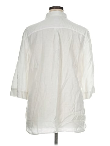 Chico's 3/4 Sleeve Button-Down Shirt (view 2)