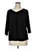 Daniel Rainn Black 3/4 Sleeve Top Size 1X - photo 1