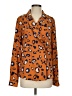 3.1 Phillip Lim for Target 100% Polyester Animal Print Orange Long Sleeve Blouse Size S - photo 1