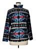 Chaps 100% Polyester Print Blue Snow Jacket Size 1X - photo 1