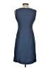 Petite Sophisticate Solid Blue Casual Dress Size 2 Petite - photo 2