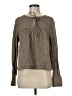 Carly Jean Brown Long Sleeve Blouse Size M - photo 1