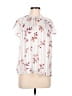 Unbranded 100% Polyester White Short Sleeve Blouse Size M (petite) - photo 1