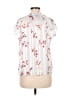 Unbranded 100% Polyester White Short Sleeve Blouse Size M (petite) - photo 2